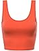FPT Womens Basic Crop Tank Top ORANGE LARGE