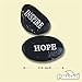 PMLAND Inspirational Bulk Faith Black Stones (12 Different Words- Large 2-3 inches)