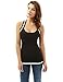 PattyBoutik Women Halter Racer Back Knit Top (Black Small)