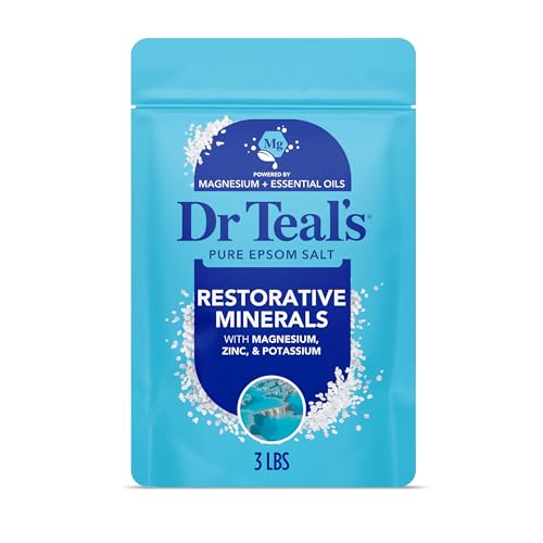 Dr Teal's Epsom Salt Magnesium Soak, Restorative Minerals with Magnesium, Potas…