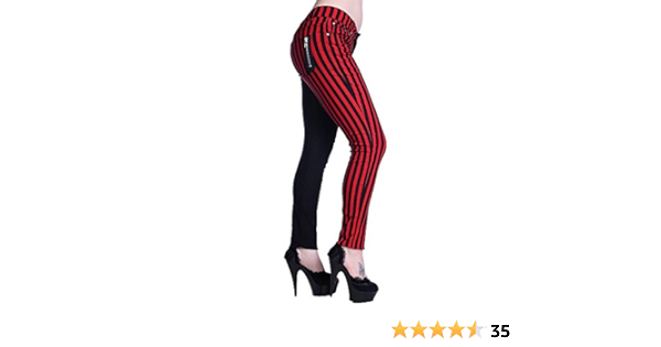 red pants half stripe