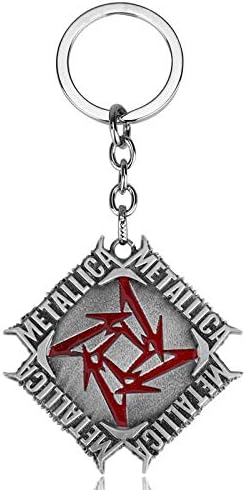 FITIONS - Rock Band AC/DC ACDC GnR Metallica Keychain Metal Key Ring Holder Car Bag Key Chain Pendant Men Jewelry Chaveiro llaveros