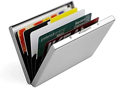 RFID Blocking Card Holder Stainless Steel for Men and Women - Elegant Travel Wallet - Business, ID, Insurance, Debt etc. (Against The RFID scanning Criminals) ¡­