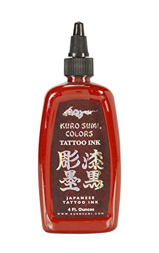 Kuro Sumi Tattoo Ink, Chi Red, 4 Ounce