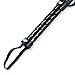 sunland Faux Leather Short Riding Whip with Diamond Pattern Handle