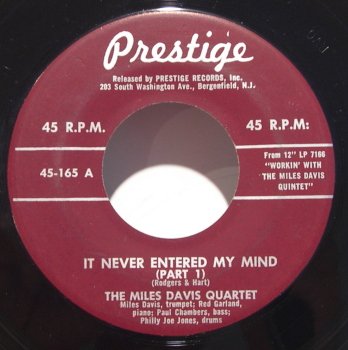 Miles Davis - It Never Entered My Mind - Zortam Music