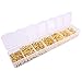 Beadnova Gold Tone Plated Assorted Various 4-10mm Size Split Ring Chain Part Box Set 800pcs
