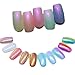 NICOLE DIARY 13Boxes Mermaid Nail Powder & Chameleon Mirror Effect Powder Set Shimmer Laser Chrome Pigment Dust Nail Tips Decoration
