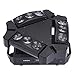 Lixada 9x10W 9LED 16/48 Channel Full Color DMX512 Sound Control Auto Rotating Mini Triangle Spider Lamp Beam Stage Light for Disco KTV Club Party