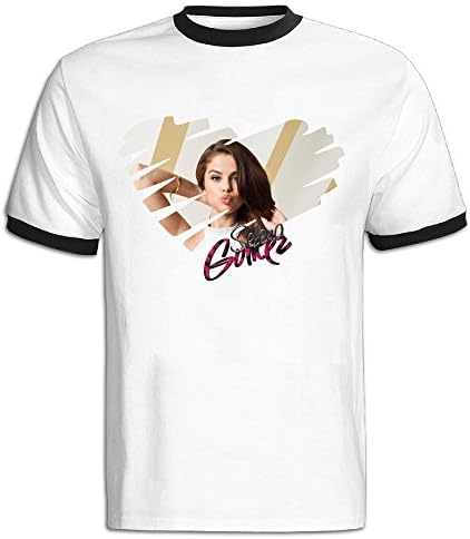 De Lin 5 Selena Gomez "Heart" Men's T-shirts Black