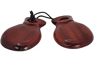 RsNifti Wooden Castanet Percussion Instrument Handheld Clapper Spanish Castanet