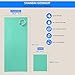 Shandali Hot Yoga Towel – Suede – 100% Microfiber, Super Absorbent, Bikram Yoga Towel – Exercise, Fitness, Pilates, and Yoga Gear. Teal 26.5″ x 72″thumb 2