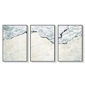 Framed Canvas Wall Art for Living Room, Bedroom Abstract Zen Canvas Prints for Home Decoration Ready to Hanging - 16"x24"x3 Panels