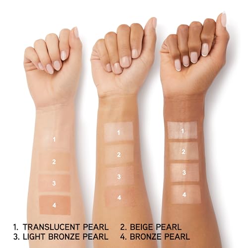 PHYSICIANS FORMULA HIGHLIGHTER MAKEUP POWDER MINERAL GLOW PEARLS, LIGHT BRONZE PEARL, DERMATOLOGIST TESTED