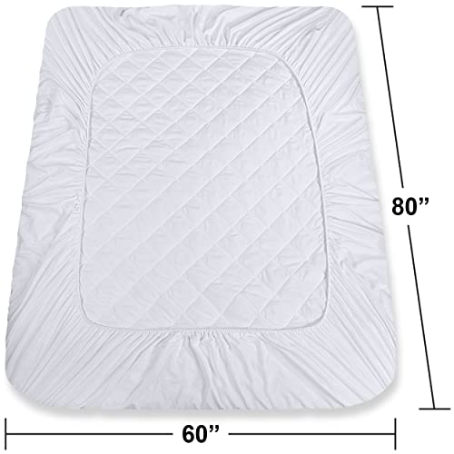 Utopia Bedding Quilted Fitted Mattress Pad (Queen) Elastic Fitted