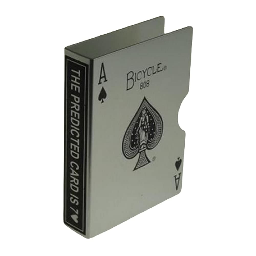Bicycle Stainless Steel Card Clip Defender for Rare and Expensive Limited Edition Playing Cards Protection Guard Holder (Deck not Included) (Silver)