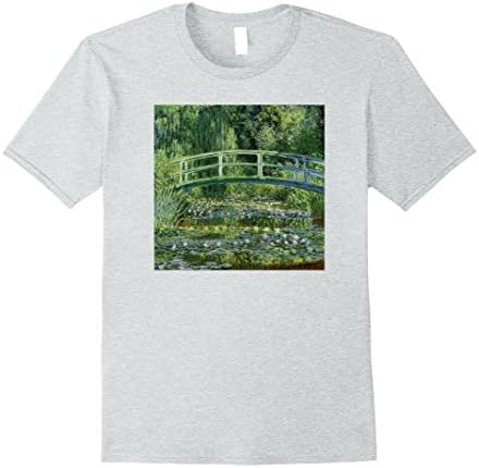 Mens Claude Monet T-Shirt Water Lilies Fine Art Artist Shirt XL Heather Grey