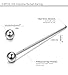 FUNRUN JEWELRY 6PCS 14G Stainless Steel Industrial Barbell Piercing Jewelry Piercing Earrings Set