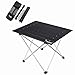 SYOURSELF Portable Camping Table Aluminum Folding Desk with Carrying Bag, Lightweight and Durable, Compact Roll Up Tables for Indoor and Outdoor Camping Hiking Picnic BBQ Backpacking Fishing (Black)thumb 1