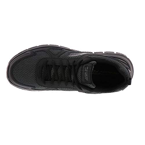 Skechers Herren Track Bucolo Sneakers, Black Leather Mesh Trim, 39 EU thumbnail 3