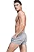 sandbank Men's Pocket Running Workout Gym Active Shorts Lounge Sleep Bottoms (Waistline : 29-32 inch, 2 Pack-Grey+Wine Red)