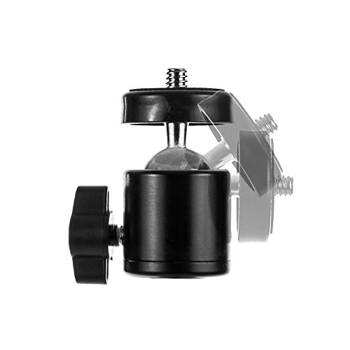 Fovitec StudioPRO 1x Tripod Mini Ball Head Mount for DSLR Camera 360  Swivel Bracket [Versatile][Accessible][Compact][Stability]