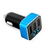 Car Charger, Dealgadgets intelligent 3.1 Amp/ 15.5 W 3 USB Portable Fast External Battery Pack Charger for iPhone 6 Plus, 6, 5,4, Samsung, LG, HTC, iPad iPod Touch