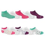 Fruit of the Loom Girls' Little Low Cut with Half Cushion 10 Pack Sock (6-10.5, assorted colors)