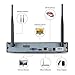 [Better Than 720P]AKASO Wireless Security Camera System Wifi Video Surveillance NVR Kits, 4CH 960P(1280 x 960), Plug&Play, P2P, Night Vision 65ft, Built-in Router, IP66 Weatherproof NO HDD (WS13M-401)