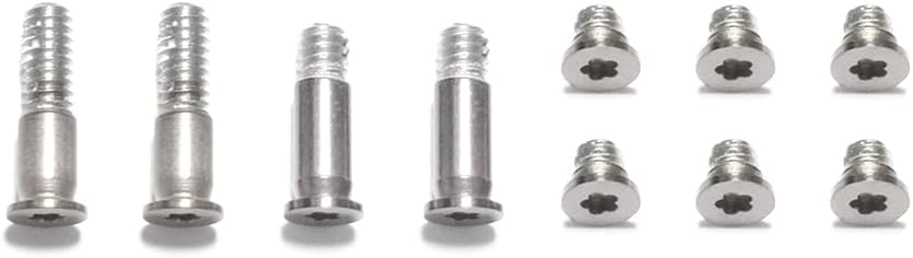 ICTION MacBook Air 13" A1932 A2179 A2337 Lower Bottom Case Screws Silver