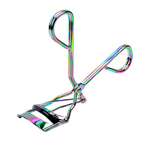WOKOTO Colourful Eyelash Curler With Silicone Refill Pads Curling Eyelashes Kit With Colourful Scissors And Rose Gold False Eyelashes Applicator Tweezers Set