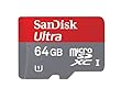 SanDisk Ultra 64 GB microSDXC Class 10 UHS-1 Memory Card 30MB/s with Adapter SDSDQUA-064G-U46A