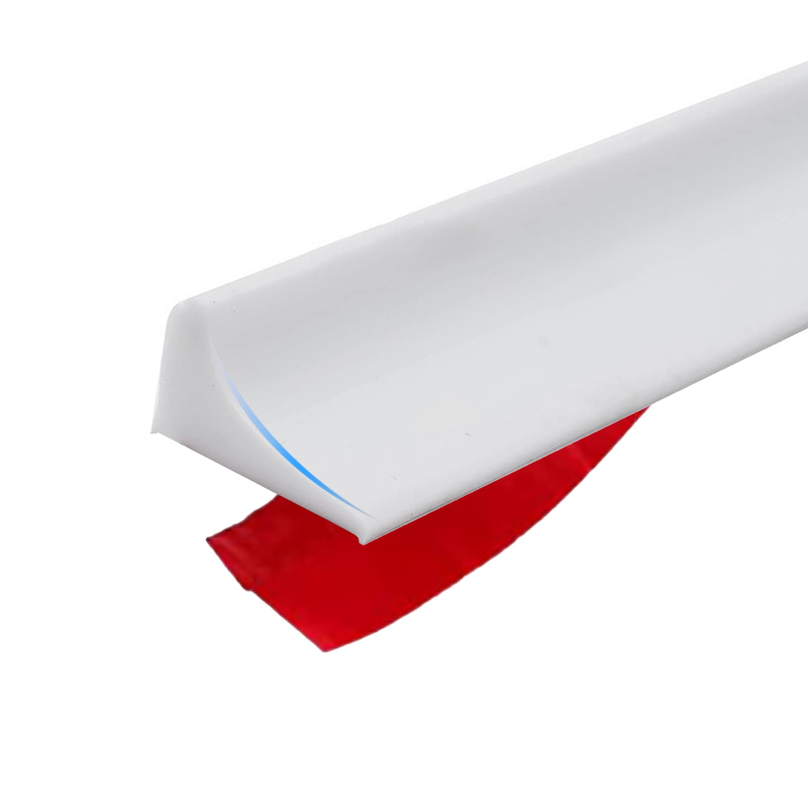 GDWD Water Barrier for Sink,Silicone Shower Threshold Water Barrier,Shower Barrier Splash Guard Wet Room Bathroom Floor Sealing Strip for Bathroom and Kitchen Water Retaining Strip (39 Inch)