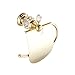 OWOFAN Toilet Paper Holder Wall Mount Solid Brass Crystal Deco Bathroom Paper Tissue Holder Storage Shelf Gold HK-40K