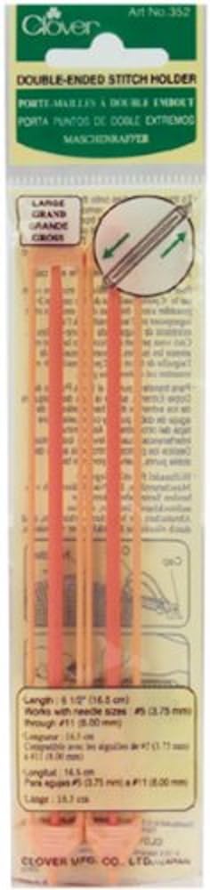 Clover Double-Ended Stitch Holder Large, Other, Multicoloured, 2.63 x 6.85 x 23.53 cm — image 1