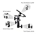 Fovitec - 1x Multi Purpose Heavy Duty Clamp - [Holds Reflectors, Backdrops & Diffusers][180 Degree Tilt][Metal Construction][Rubber Padding]