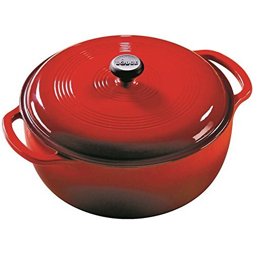 Lodge Dutch Oven 6 Qt. Cast Iron Red
