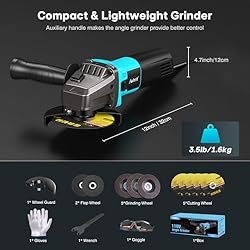 Avhrit Angle Grinder,10Amp 4-1/2 inch Corded Angle