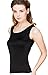 METWAY Womens Silk Tank Tops/Mulberry Silk Sleeveless Blouses/Summer Real Silk Sleeveless T-Shirt Medium Black