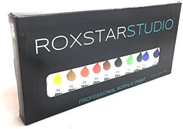 ROXSTAR STUDIO Acrylic Paint Set -12 Paints
