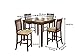 Coaster Normandie 5 Piece Counter Height Table Set