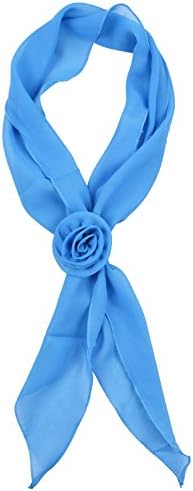 Womens Silk Chiffon Neck Scarf Bag Handle Scarf Small Shawls Hair Head Wrap