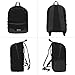 Foldable Backpack for Traveling and Outdoor Sports by Dot&Dot - Lightweight, Waterproof, Ultra Durable Nylon Knapsack with 2 Drink Bottle Compartments and Front Pocket
