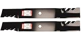 Oregon Two (2) Pack Lawn Mower Blades Fit Cub Cadet 942-04244, 742-04244, 12956, 942-04290 Two (2) Blades For 46" Deck