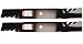 Oregon Two (2) Pack Lawn Mower Blades Fit Cub Cadet 942-04244, 742-04244, 12956, 942-04290 Two (2) Blades For 46" Deck