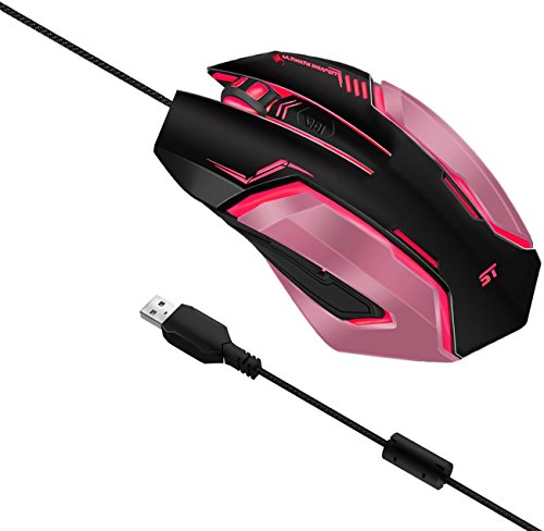 image for Gaming Mouse SOWTECH USB Wired Gaming Mice 4 Adjustable DPI Levels 7 C