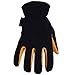 OZERO Winter Gloves for Men Women: -20F Deerskin Waterproof Windproof Leather Polar Fleece Cotton Warm Thermal Insulated Womens Mens Gloves Winter Work Running in Cold Weather-L Tan Black