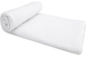 Verplexter Village Snow Accessories, White, Christmas Snow Blanket Roll for Christmas Village Backdrop Decorations Party Display 23x72 inch