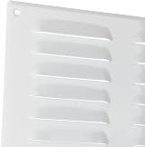 EUROPLAST 260x190mm White Metal Air Vent Grille Cover with Insect Mesh view 7