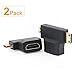 Micro HDMI to HDMI Adapter|HDMI to Mini HDMI Adapter|Micro HDMI to Mini HDMI Adapter,SHD Mini and Micro HDMI to HDMI 2 in 1 T HDMI Coupler-2Pack